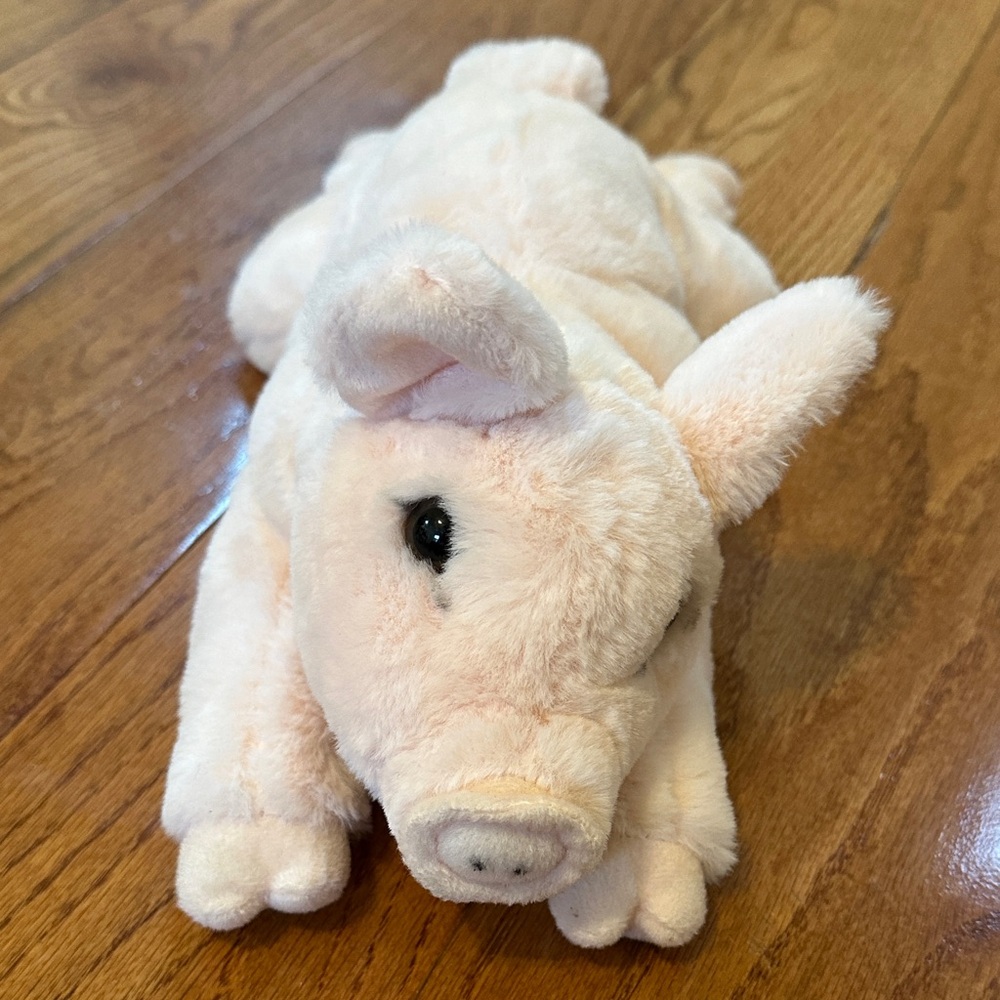 FAO Schwartz Pink Plush Pig Toy
